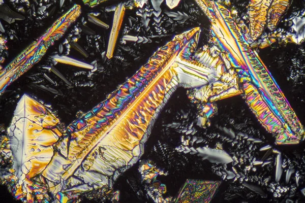 Sodyum nitrat microcrystals — Stok fotoğraf