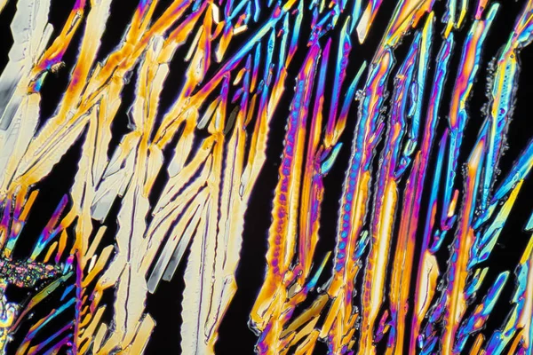 Mikrokrystaller av natriumnitrat – stockfoto