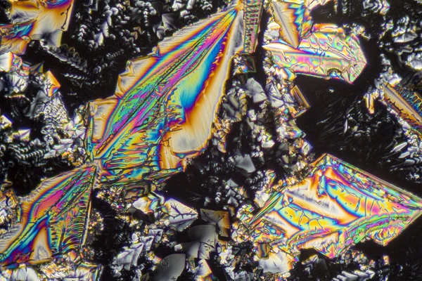 Microcristaux de nitrate de sodium — Photo