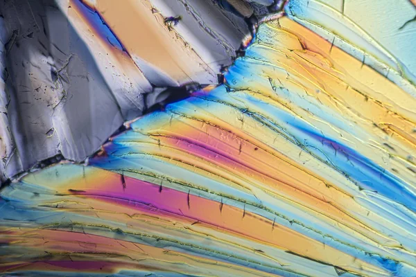 Красочные сахарные микрокристаллы — стоковое фото