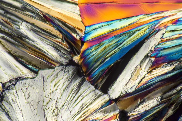 多彩的蔗糖微晶体 — 图库照片