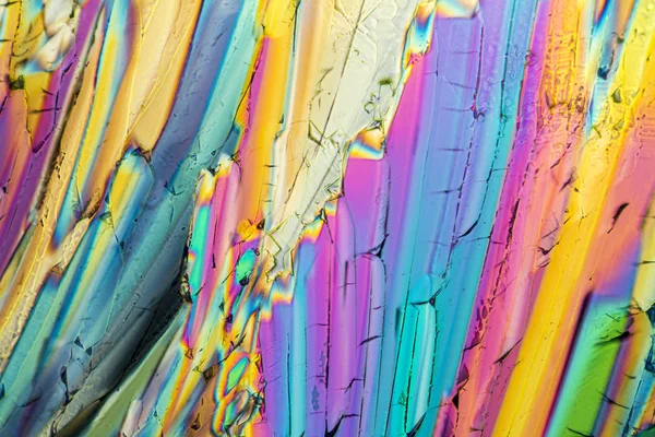 Kleurrijke micro suikerkristallen — Stockfoto