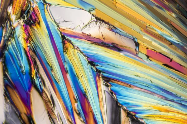 Kleurrijke micro suikerkristallen — Stockfoto