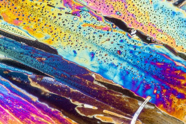 Micro cristale colorate de acetat de sodiu — Fotografie, imagine de stoc
