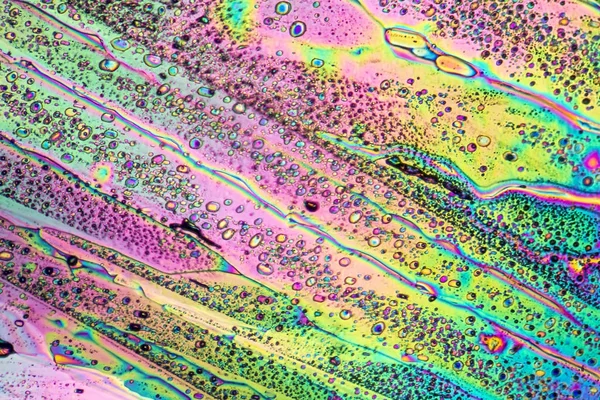 Microcristais coloridos de acetato de sódio — Fotografia de Stock