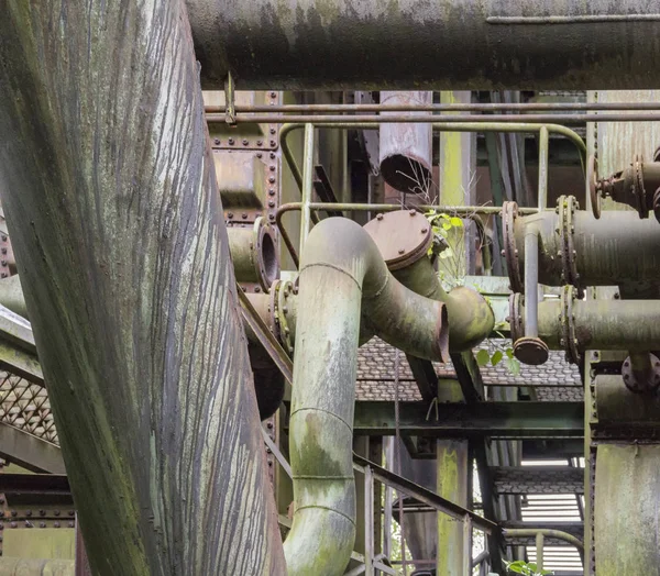 Nedsliten industriella landskap — Stockfoto