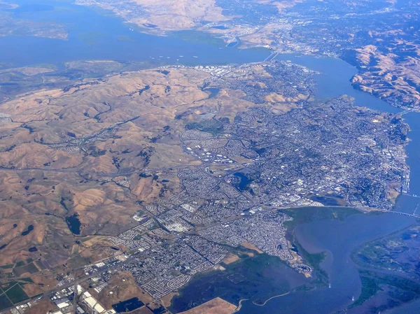 Luchtfoto van de San Francisco Bay — Stockfoto