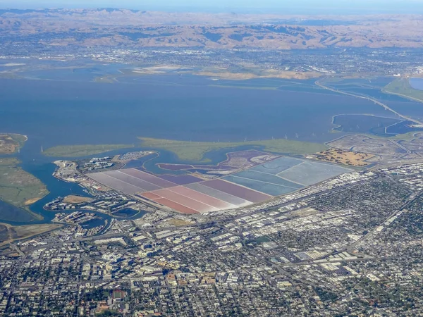 Luchtfoto van de San Francisco Bay — Stockfoto