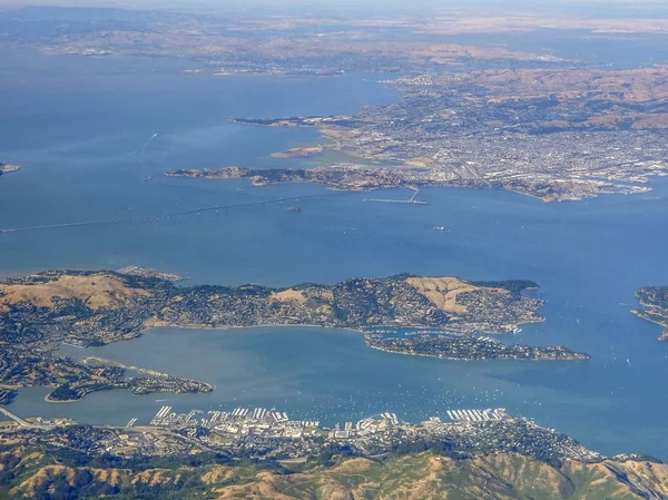 Luchtfoto van de San Francisco Bay — Stockfoto