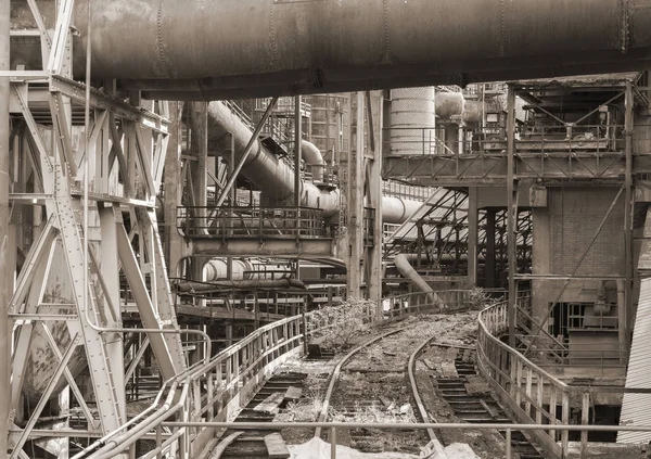 Roestige industriële landschap — Stockfoto