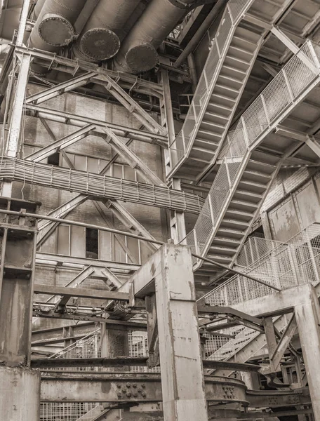 Low angle industrial scenery Stock Image