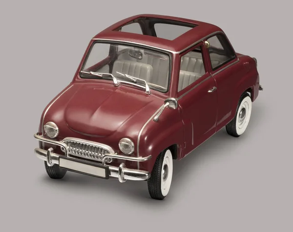 Storica microcar rossa — Foto Stock