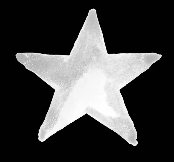 白色水彩星 — 图库照片