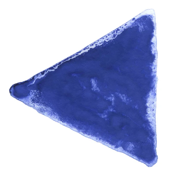 Blue watercolour triangle — Stock Photo, Image