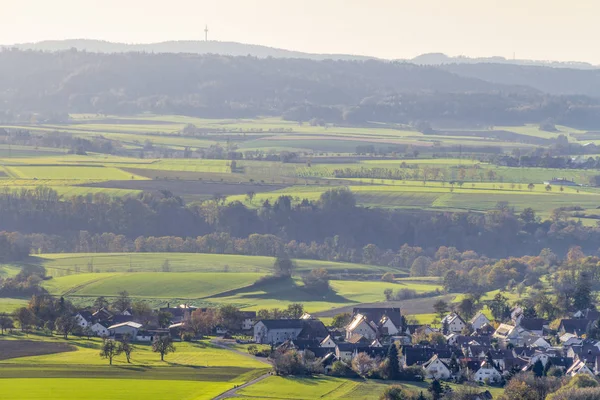 Rond Einkorn in de buurt van Schwaebisch Hall — Stockfoto