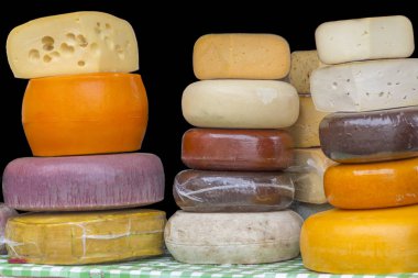 variety of cheeses clipart