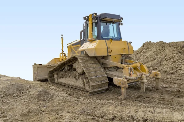 Bulldozer at a construction site — Stock Photo, Image