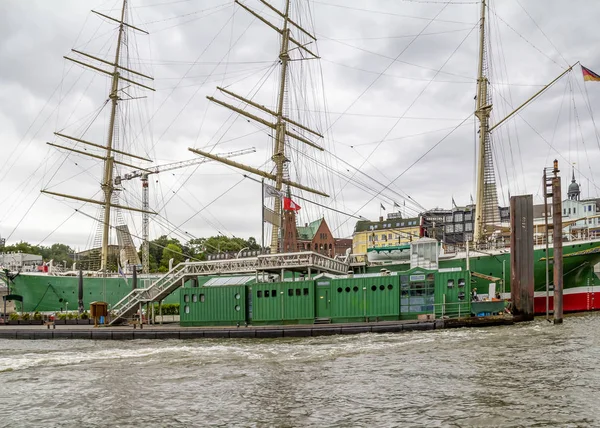 Sailing ship in Hamburg — Stock Photo, Image