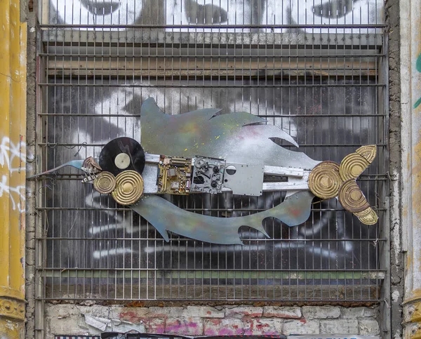 Hamburg 'da sokak sanatı objesi — Stok fotoğraf
