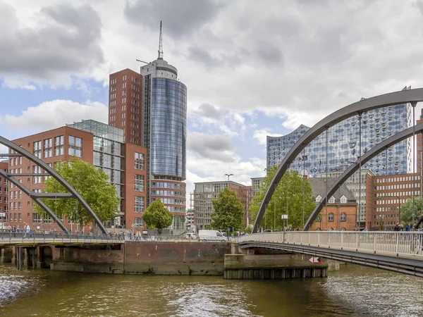 Hamburg stadsutsikt — Stockfoto