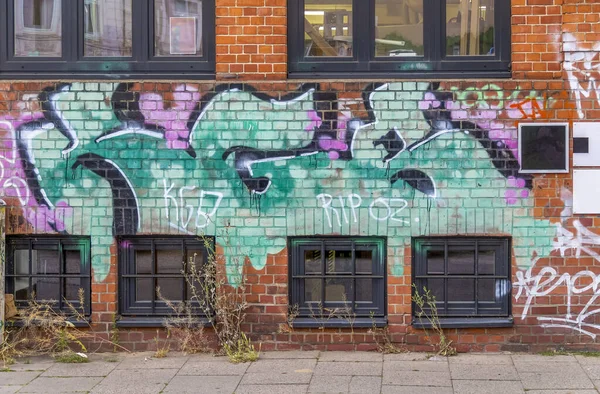 Graffiti v Hamburku — Stock fotografie