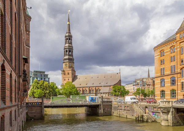 Speicherstadt i hamburg — Stockfoto