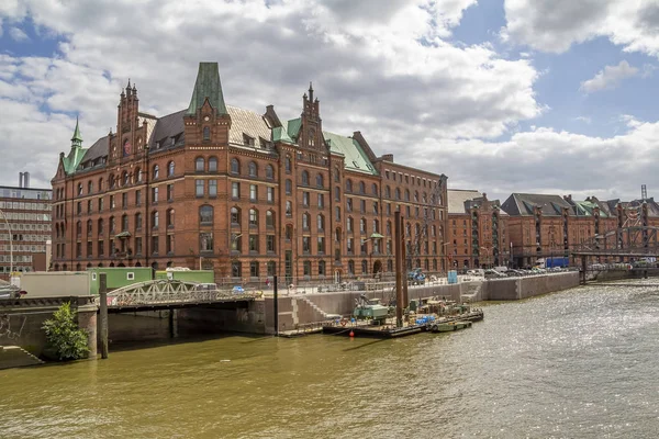 Speicherstadt em Hamburgo — Fotografia de Stock