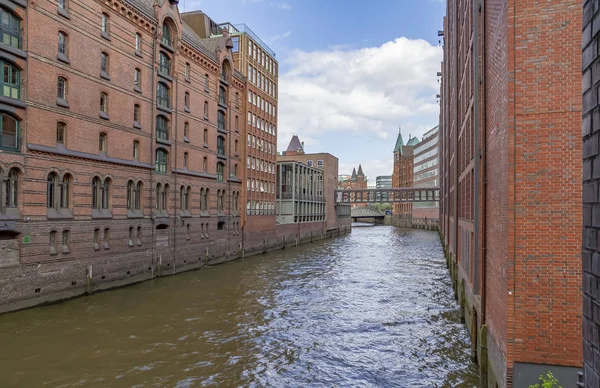 Speicherstadt i Hamburg – stockfoto