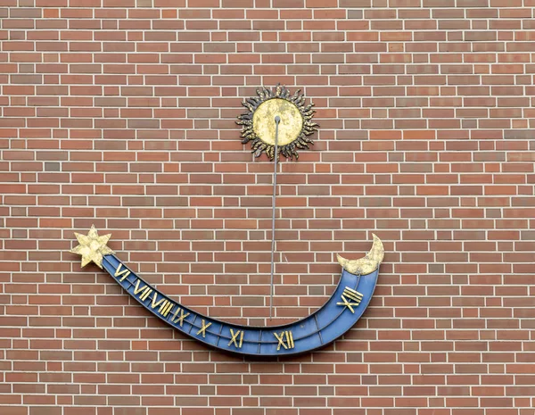 Ηλιακό ρολόι στο Jever — Φωτογραφία Αρχείου