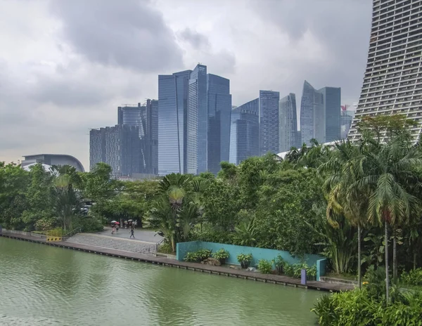 Linha do horizonte de Singapura — Fotografia de Stock