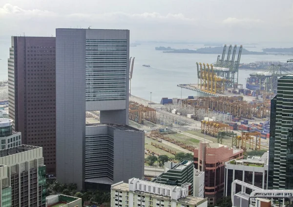 Vista aérea de Singapur —  Fotos de Stock