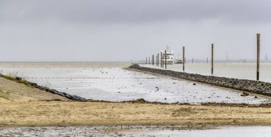 coastal scenery in Eastern Frisia clipart