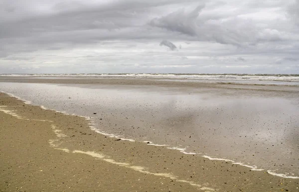 Strand landschap bij Spiekeroog — Stockfoto