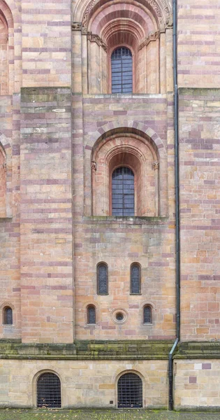 Детальная Съемка Кафедрального Собора Шпайера Шпайере Германия — стоковое фото