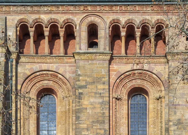 Φωτογραφία Λεπτομέρεια Του Καθεδρικού Ναού Speyer Βρίσκεται Στο Speyer Γερμανία — Φωτογραφία Αρχείου
