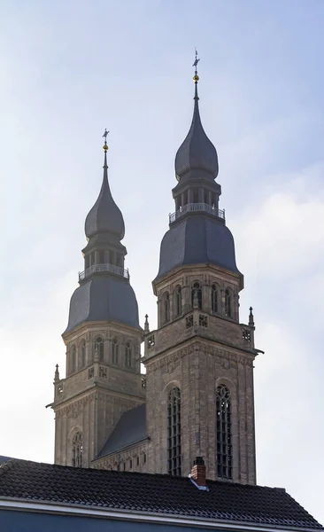 Πύργοι Της Εκκλησίας Του Αγίου Josephs Που Βρίσκεται Στο Speyer — Φωτογραφία Αρχείου