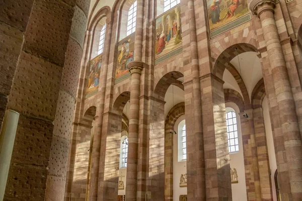 Scenérie Uvnitř Speyerovy Katedrály Speyeru Německo — Stock fotografie