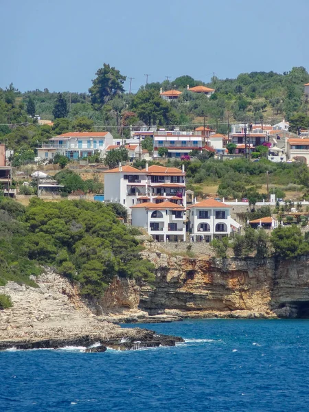 Paisaje Costero Idílico Patitiri Alonnisos Grecia — Foto de Stock