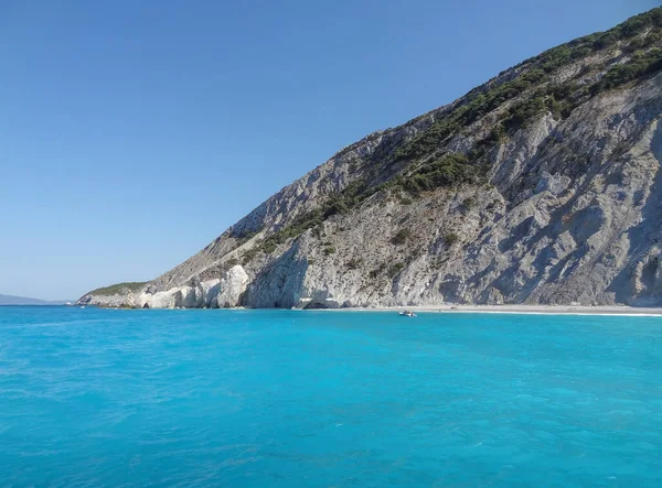 Sunny Táj Körül Lalaria Strand Skiathos Egyik Görög Sporades Szigetek — Stock Fotó