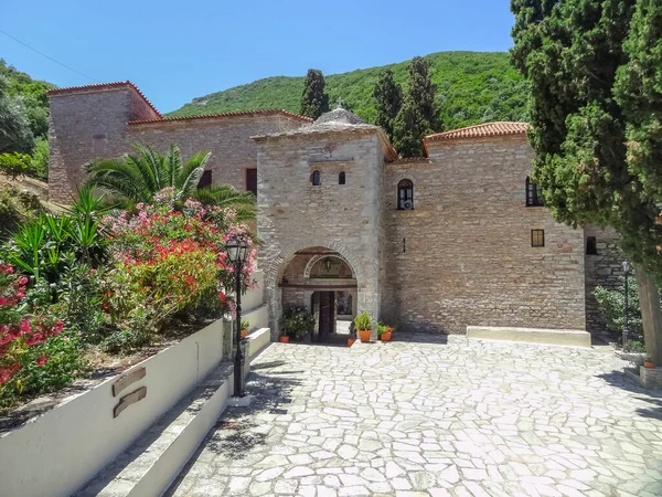 Monasterio Evangelistria Situado Skiathos Que Una Las Islas Griegas Las —  Fotos de Stock