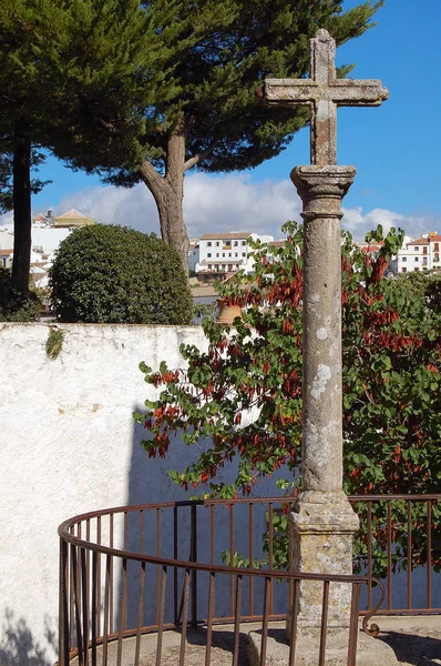 Cruz de pedra - Ronda — Fotografia de Stock