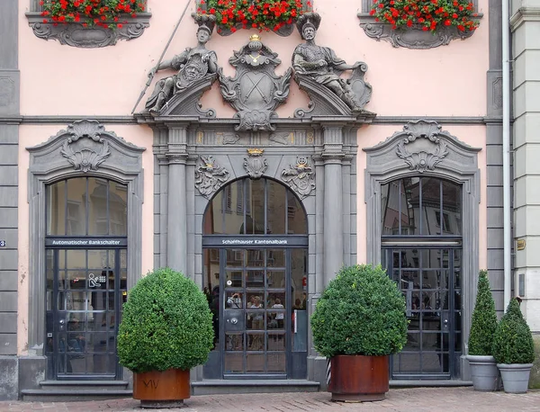 Facade and Portal - Schaffhausen — Stock Photo, Image