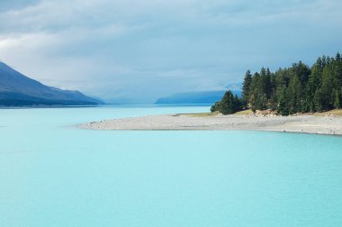 Lake Tekapo South Island üzerinde