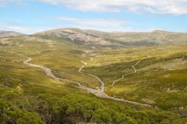 View from the Charlotte Pass - Thredbo clipart