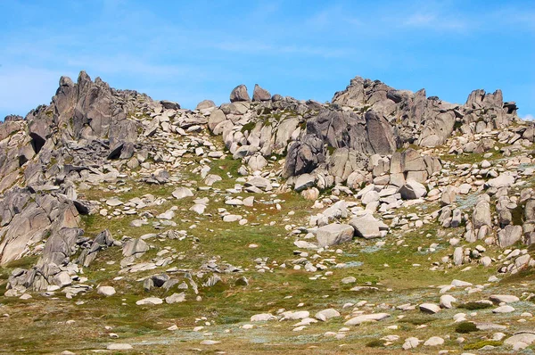 Auf dem Aussichtspunkt mt kosciuszko - thredbo — Stockfoto