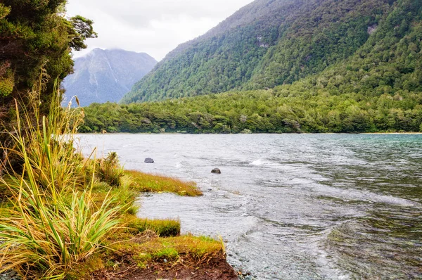 Λίμνη Γκαν-εθνικό πάρκο Fiordland — Φωτογραφία Αρχείου