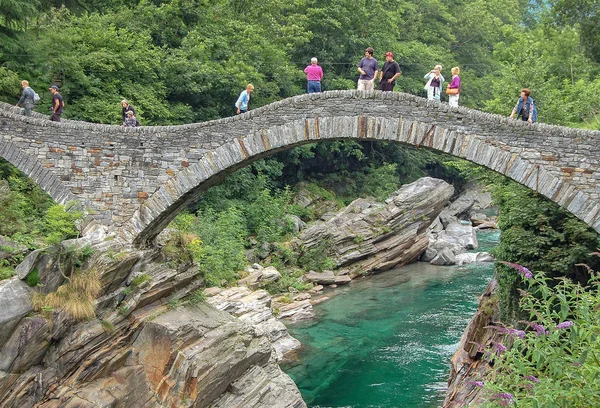 Ponte dei Salti - Val Verzasca — Foto de Stock