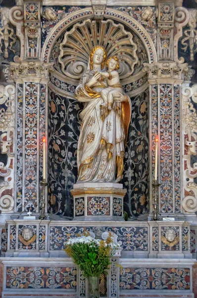 Matka Boża z Trapani przez Antonello Gagini - Palermo — Zdjęcie stockowe
