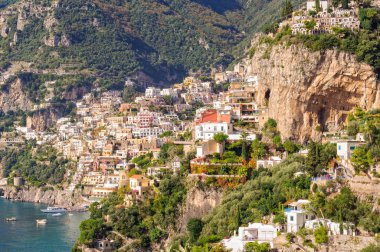 Cliff side Positano Köyü
