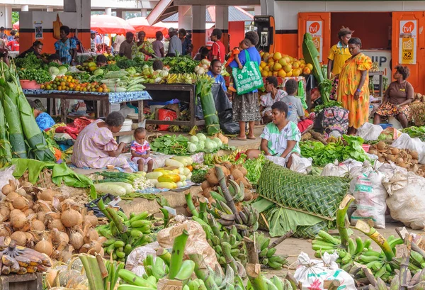 Mercado principal - Port Vila — Fotografia de Stock